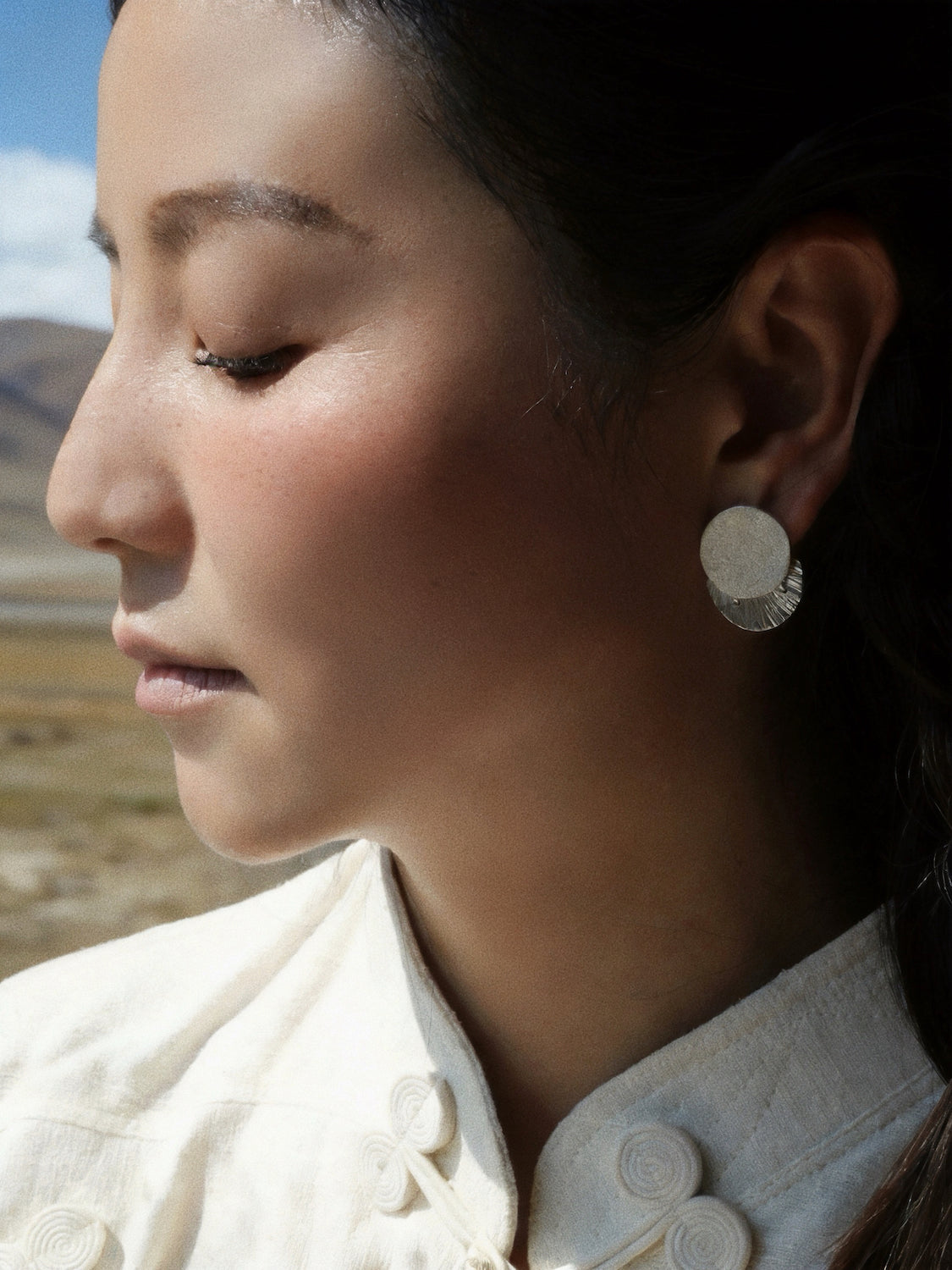 Nida Sun–Moon Earrings